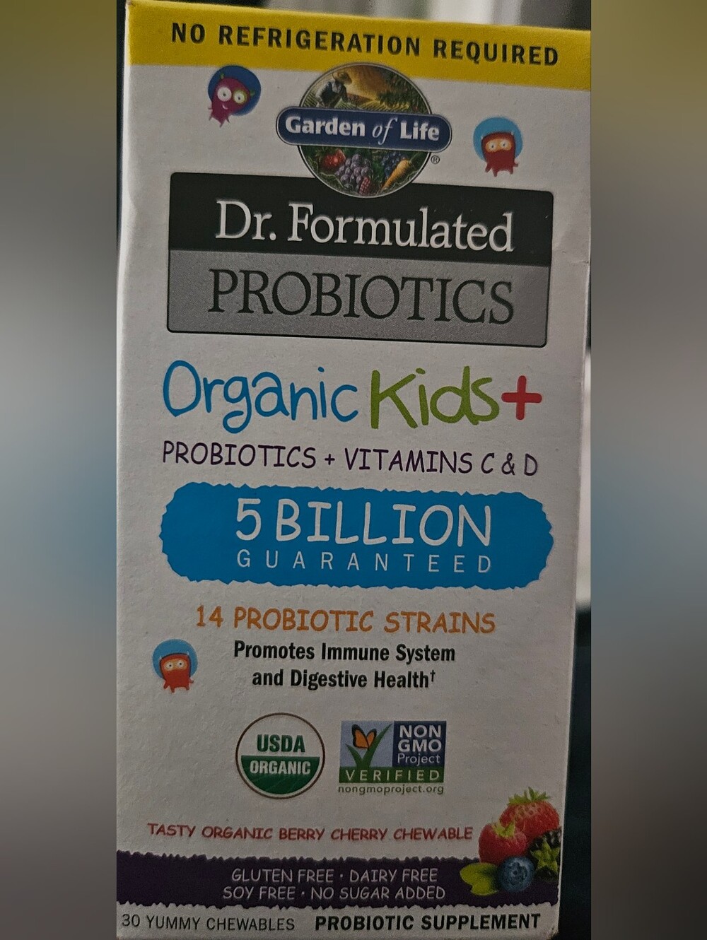 Organic Kids+ Probiotics - Blue/Green